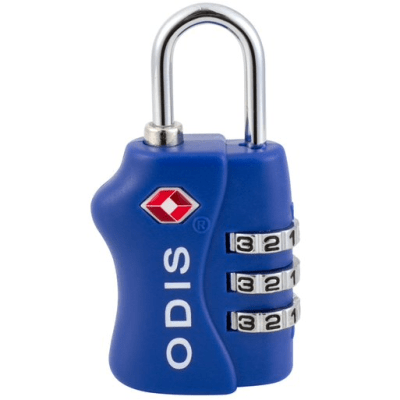 CANDADO VIAJERO ODIS 33MM CLAVE AZUL