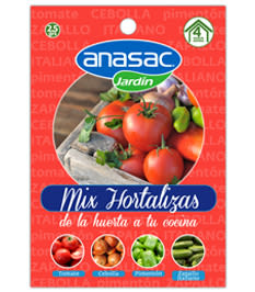 SEMILLA HORTALIZA MIX HORTALIZAS ANASAC 2 GR
