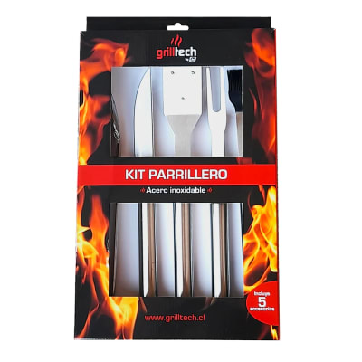 KIT ACCESORIOS PARRILEROS INOX GRILLTECH (110631)
