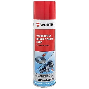 LIMPIADOR DE FRENOS Y PIEZAS BASIC WURTH 500ML