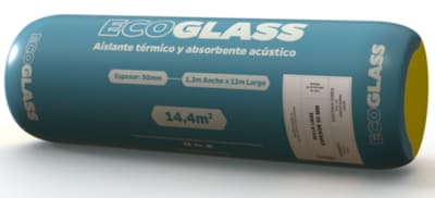 AISLANTE LANA VIDRIO ECOGLASS R100 50MM 1,2X12MT 14,4MT21