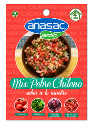 SEMILLA HORTALIZA MIX PEBRE-CHILENO ANASAC 4 GR
