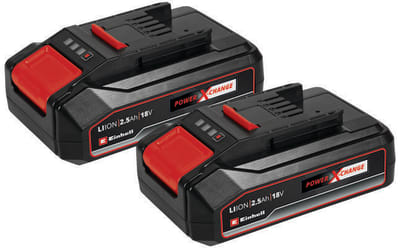 PACK 2 BATERIAS EINHELL 2.5AH 18V 720W