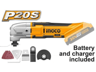 HERRAMIENTA MULTIFUN CMLI2001 + BATERIA + CARGADOR INGCO