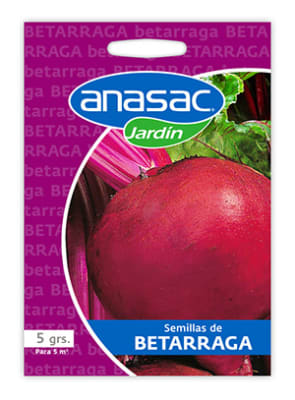 SEMILLA HORTALIZA BETARRAGA ANASAC 5GR