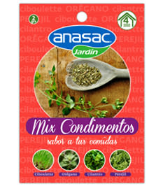 SEMILLA HORTALIZA MIX CONDIMENTOS ANASAC 2 GR
