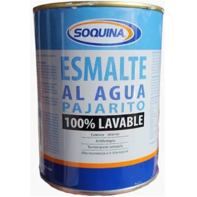 ESMALTE AL AGUA PAJARITO SOQUINA BLANCO LT
