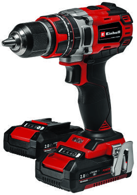 TALADRO PERCUTOR INALAMB EINHELL C/2 BAT 2.0AH Y MALETA TE-CD 18/50 LI-I BL2