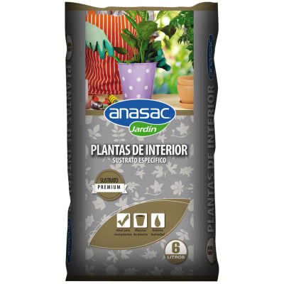 SUSTRATO PLANTAS DE INTERIOR ANASAC 6 LT1