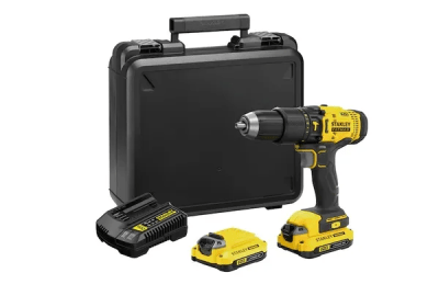 TALADRO PERCUTOR 20V 2BAT 1,5AH STANLEY SCD711C2K-B2