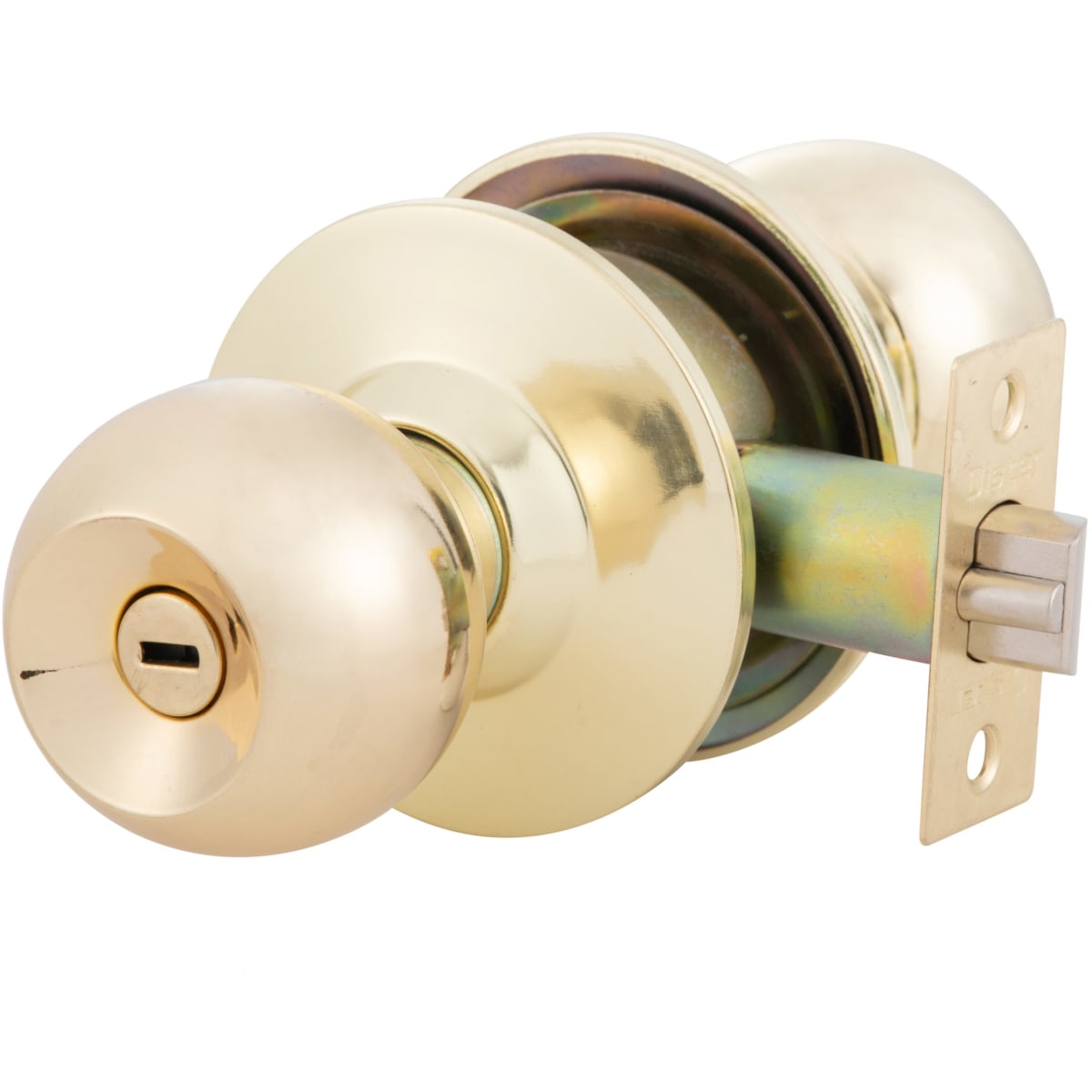 Cerradura Cilíndrica Oister 101 Baño Bronce Pulido2