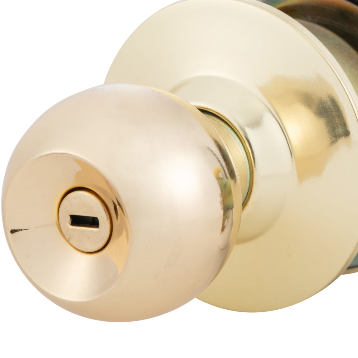 Cerradura Cilíndrica Oister 101 Baño Bronce Pulido6