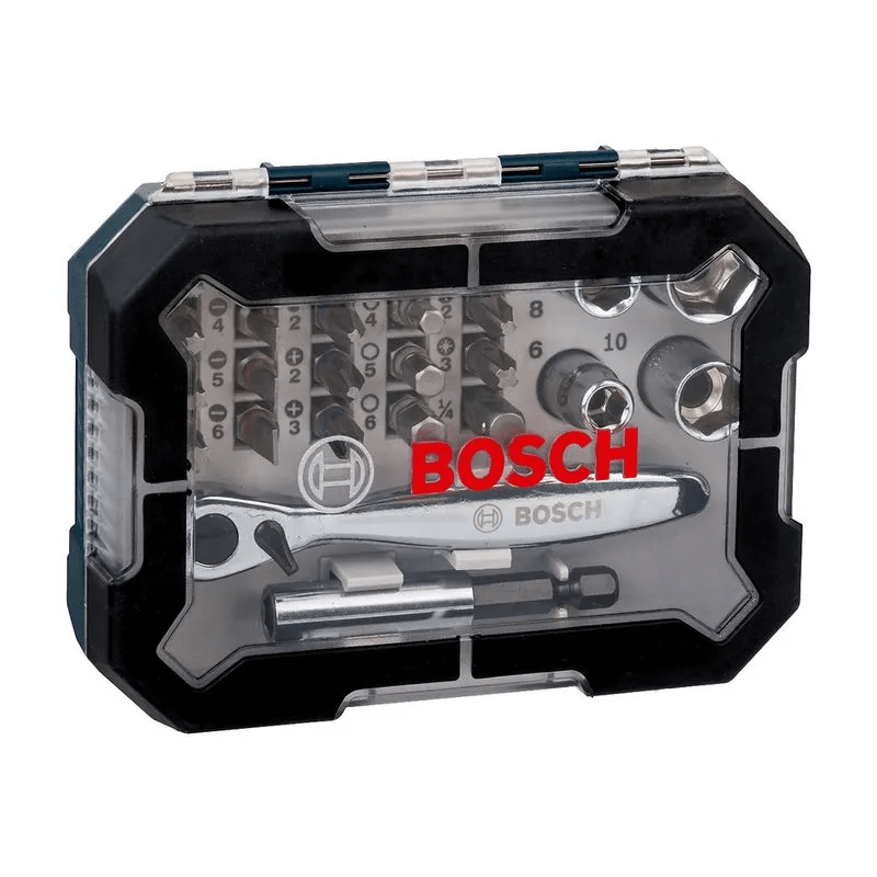SET DE PUNTAS Y DADOS P/ATORNILLAR BOSCH 26PZS 0