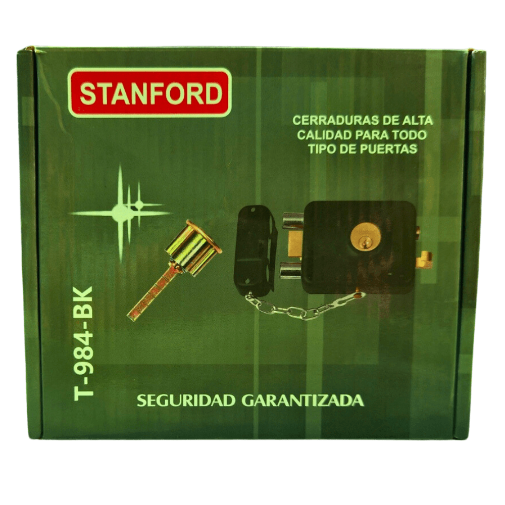 CERRADURA SOBREPONER STANFORD T-984-BK2