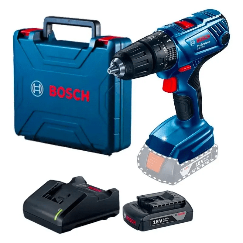 TALADRO PERCUTOR BOSCH INALAMB GSB-180-LI C/BAT 18V+CARG+MALETIN Y 23ACC 0