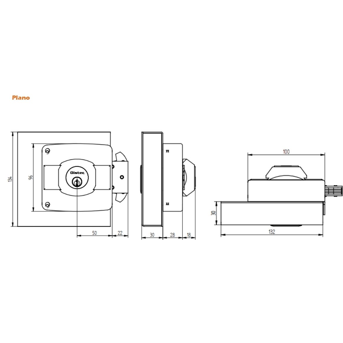 Cerradura Sobreponer Corredera Oister 112 Ne con caja2