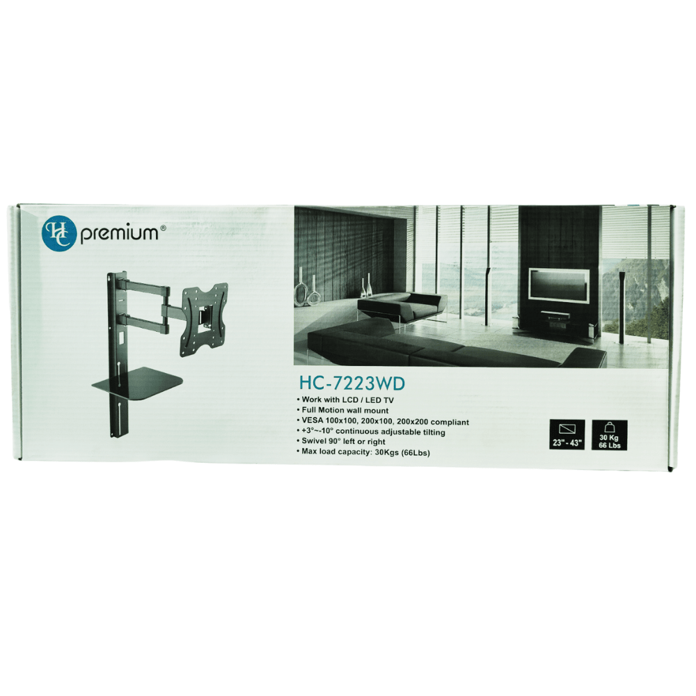 SOPORTE TV HC 7223WD C/REPISA 23-43