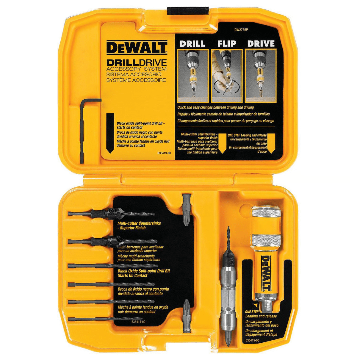 SET AVELLANADOR/ATORNILLADOR DEWALT DW2735P 0