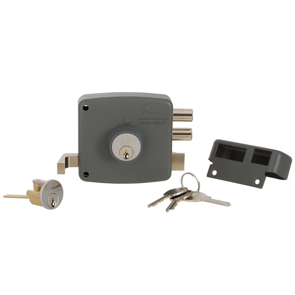 Cerradura Poli Sobreponer Chilena 2010 Cerrojo 2 pitones4