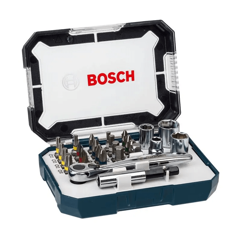 SET DE PUNTAS Y DADOS P/ATORNILLAR BOSCH 26PZS2