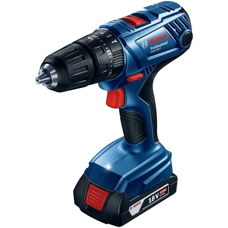 TALADRO PERCUTOR BOSCH INALAMB GSB-180-LI C/BAT 18V+CARG+MALETIN Y 23ACC2