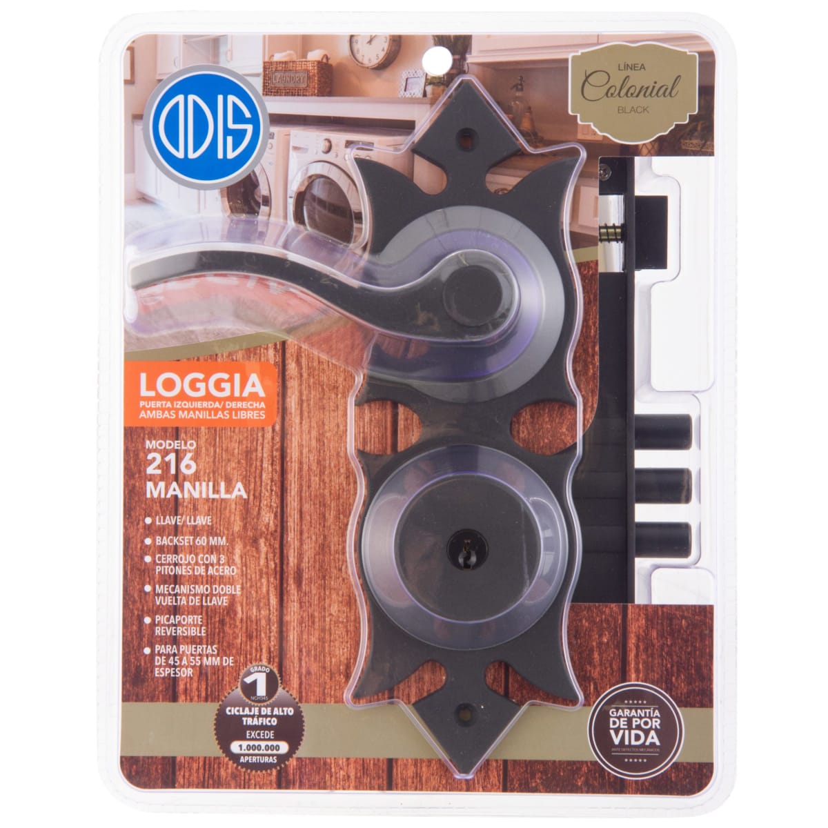 Cerradura Embutir Odis 216 Colonial Loggia con Manilla6