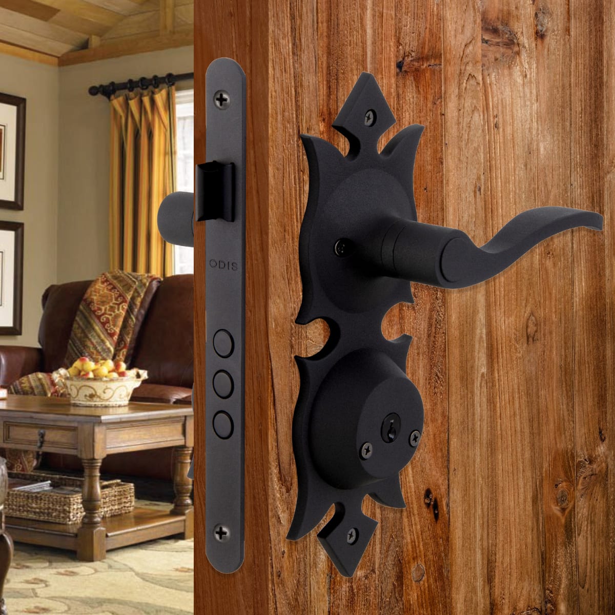 Cerradura Embutir Odis 216 Colonial Loggia con Manilla4