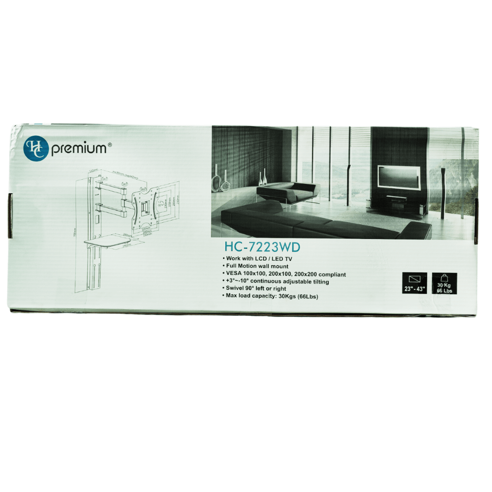 SOPORTE TV HC 7223WD C/REPISA 23-43