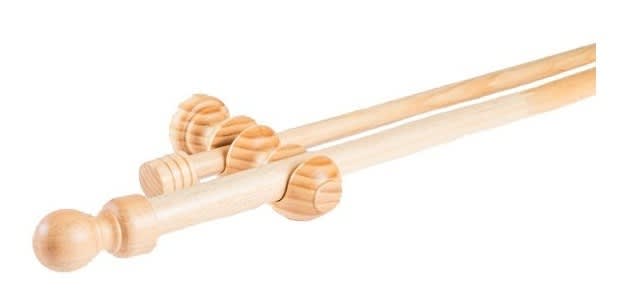 SET TUBO CORTINA MADERA NATURAL 19/28MM METALHSA2