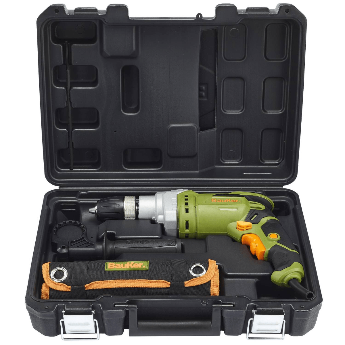 TALADRO PERCUTOR ELECT BAUKER 13MM 900W + 73 ACC2