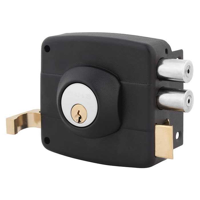 Cerradura Sobreponer Odis 321 Negra Linea 3002