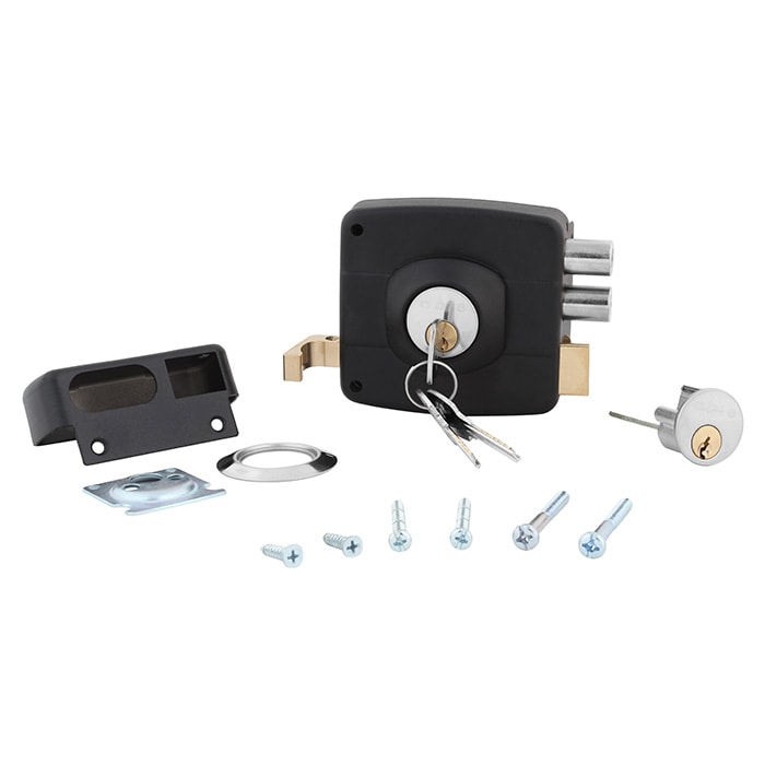 Cerradura Sobreponer Odis 321 Negra Linea 3003