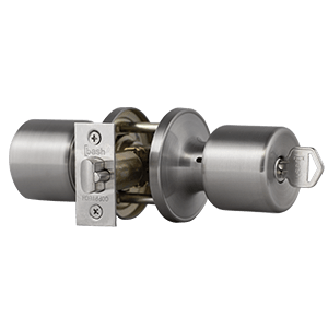 CERRADURA TUBULAR POMO PREMIUM DORM/OFI ANTIMICROBIANA INOX3