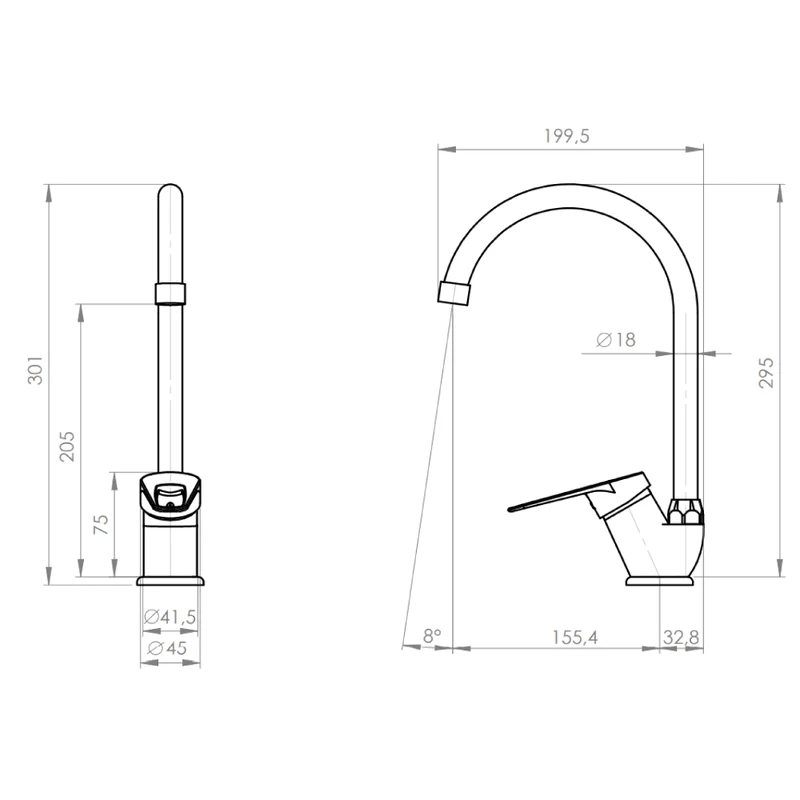 MONOMANDO LAVAPLATOS PMB CINCINNATI VERT PL-1 35MM 20CI56030002