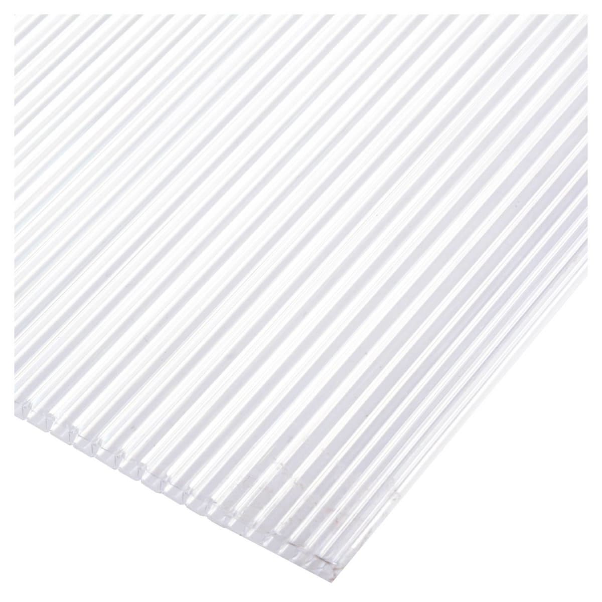 POLICARBONATO ALVEOLAR 4mmx1.05mx2.90m TRANSPARENTE 0