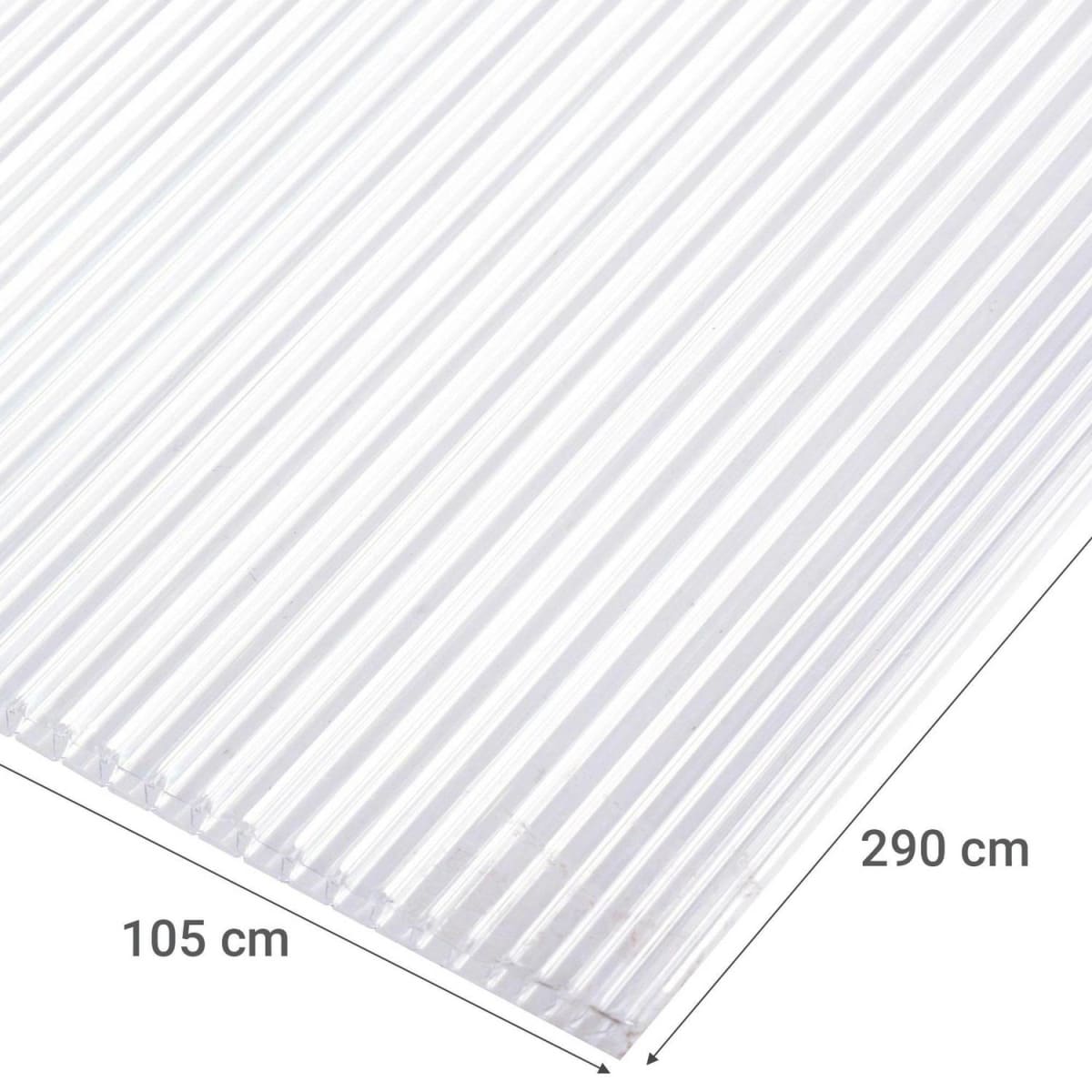POLICARBONATO ALVEOLAR 4mmx1.05mx2.90m TRANSPARENTE2