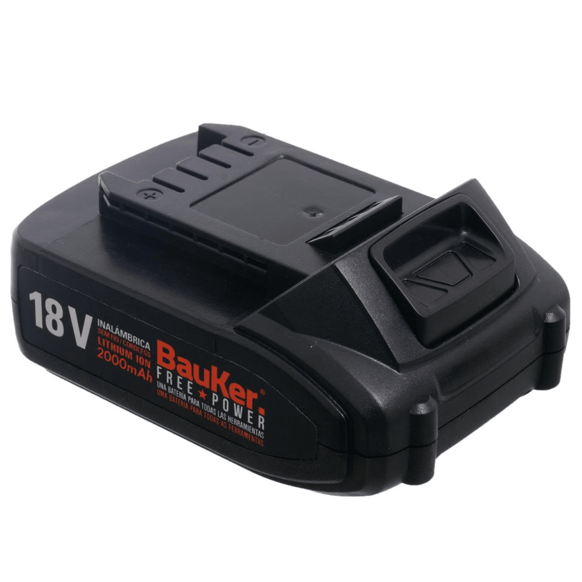 TALADRO INALAMB PERCUTOR BAUKER 18V 13MM + 2BAT CD180JN-2P7