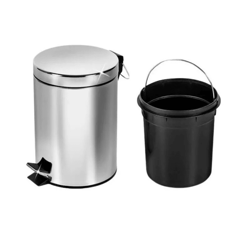 BASURERO PEDAL ACERO INOX 5LT2