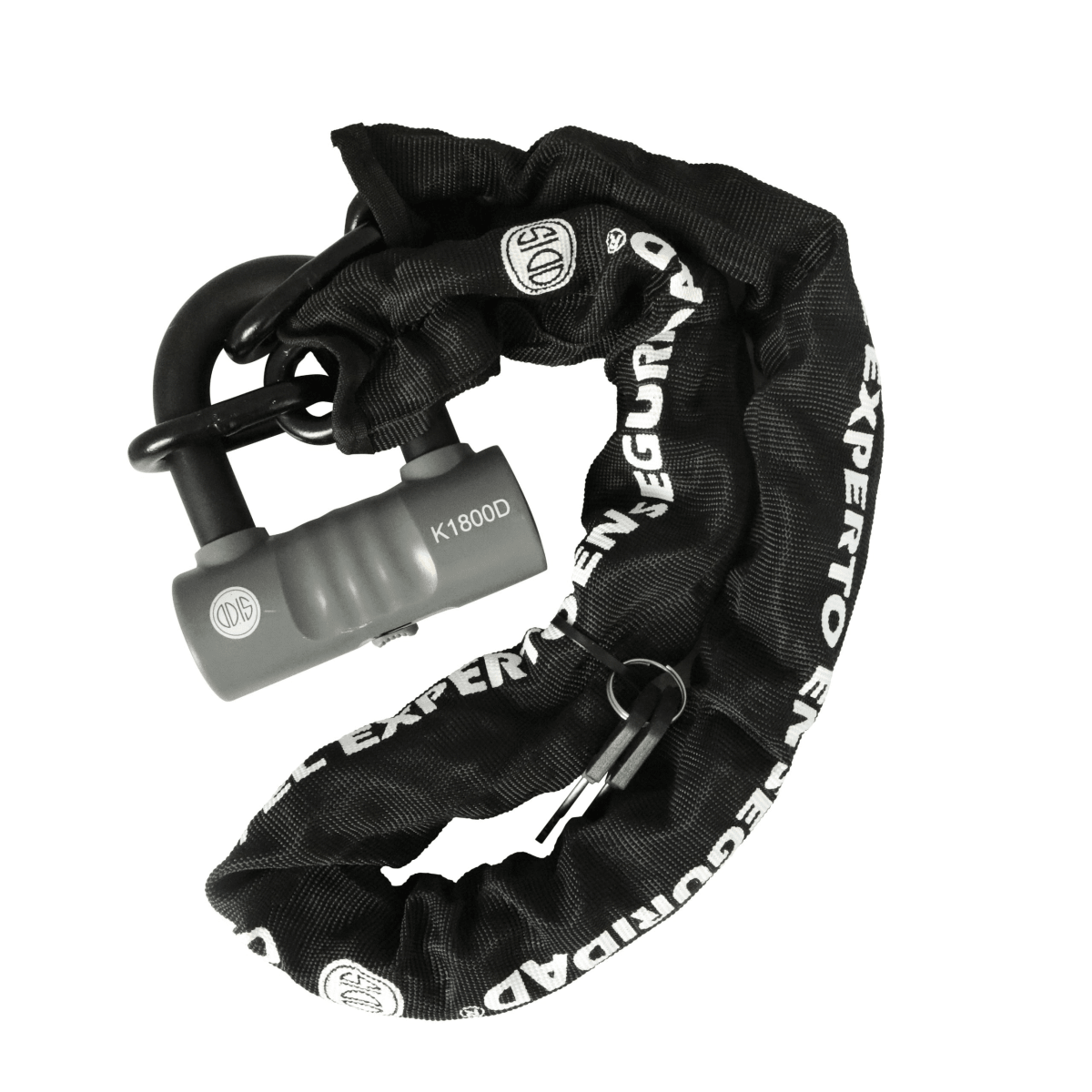 CANDADO BICICLETA U-LOCK ODIS BIKE K1800D C/CADENA 10MM 0