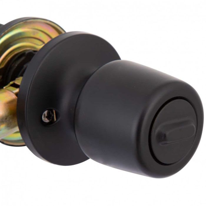 Cerradura Tubular  Oficina/Dormitorio Negra 8403 Poli3