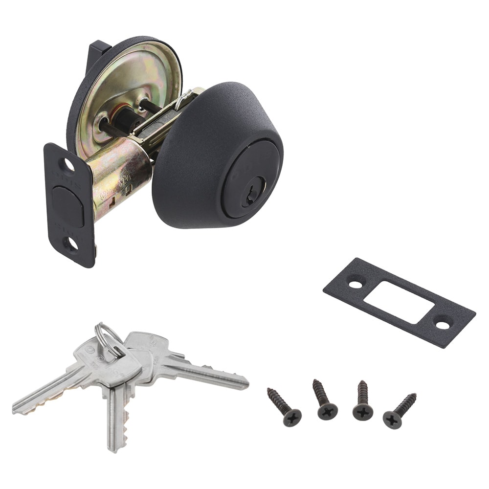 Cerrojo Cilíndrico Odis 501 Llave – Seguro – Linea 501 Negro2