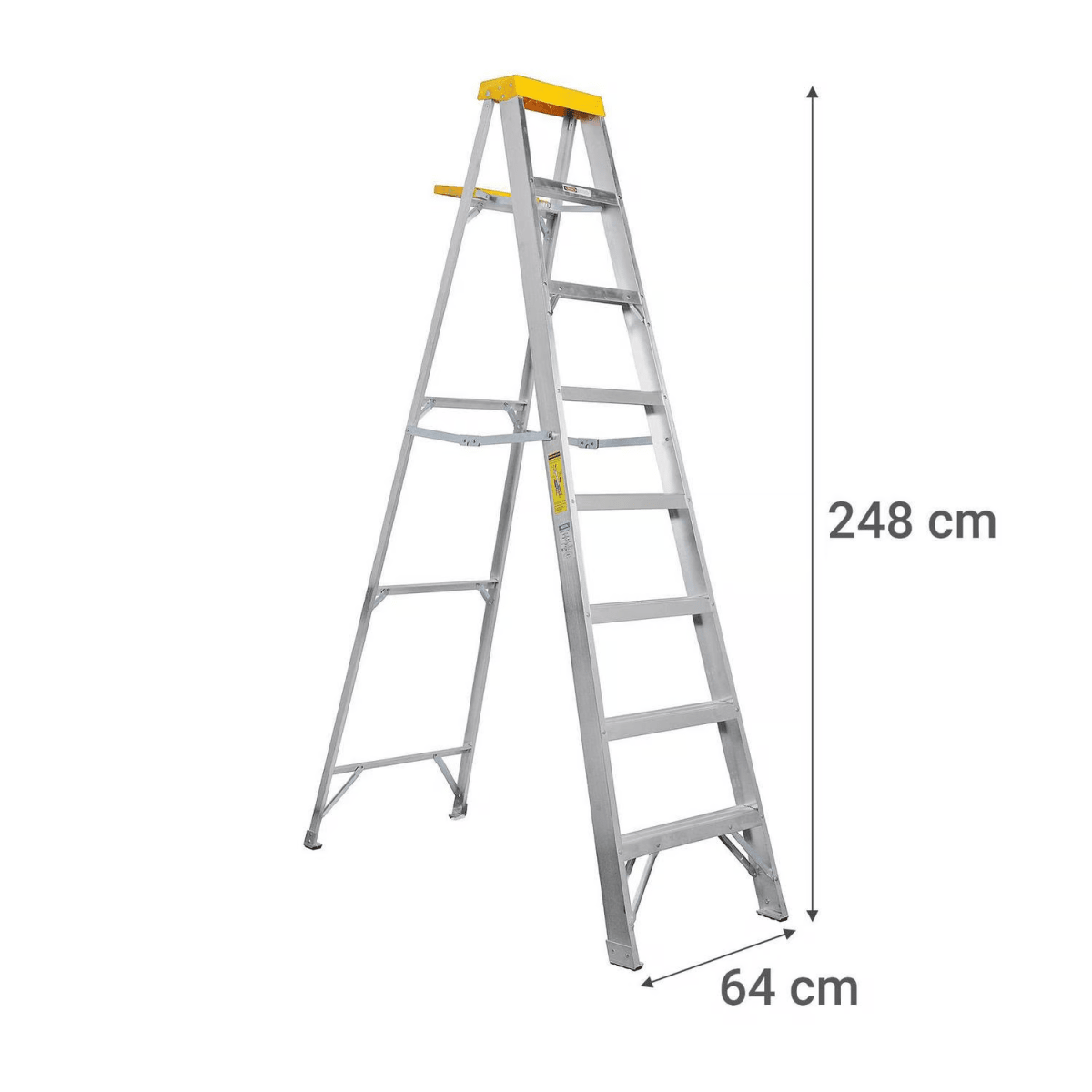ESCALERA TIJERA ALUM REDLINE 7 PELD 2.48MT 102KG RESIST3