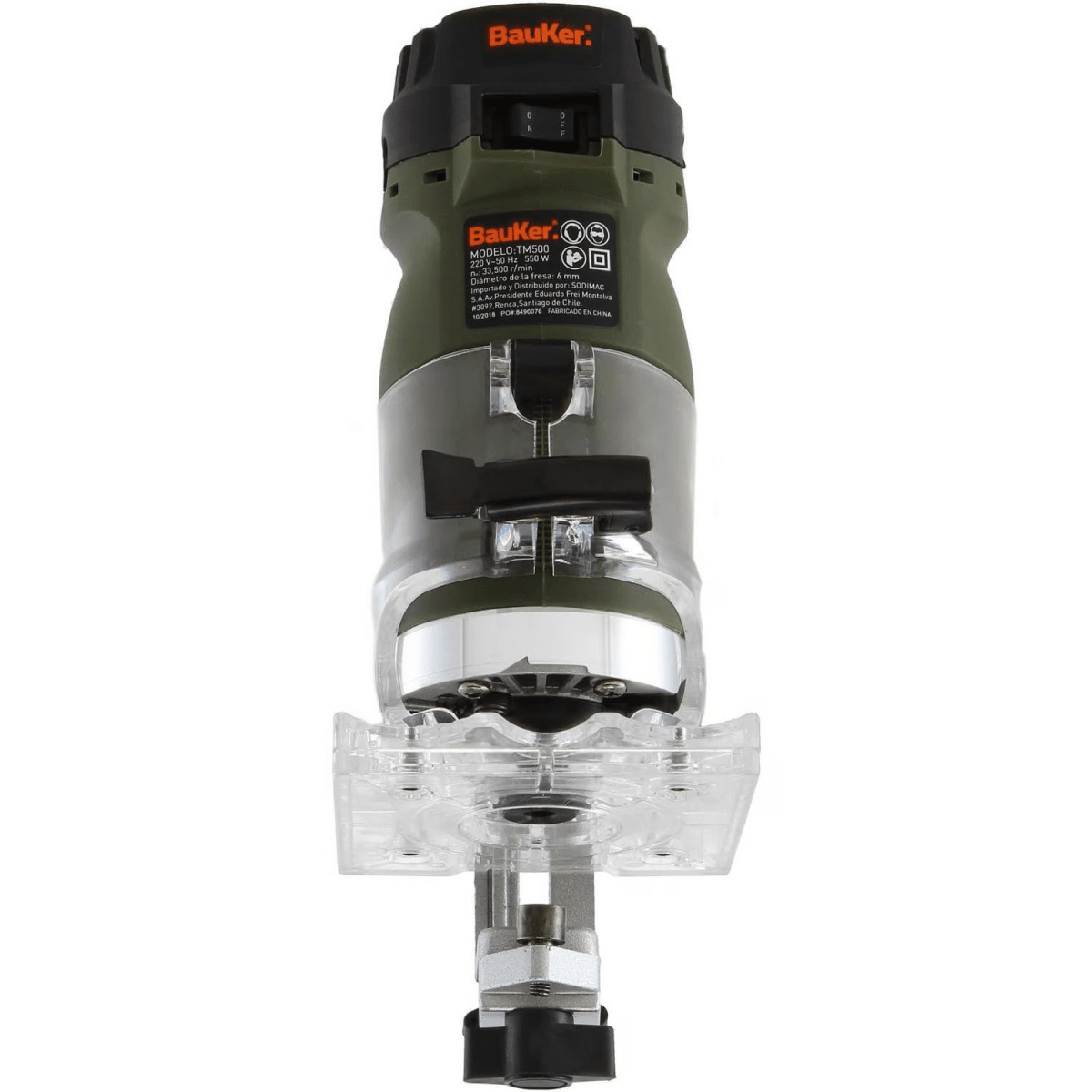 FRESADORA BAUKER 550W 1/4P-6MM TM5002