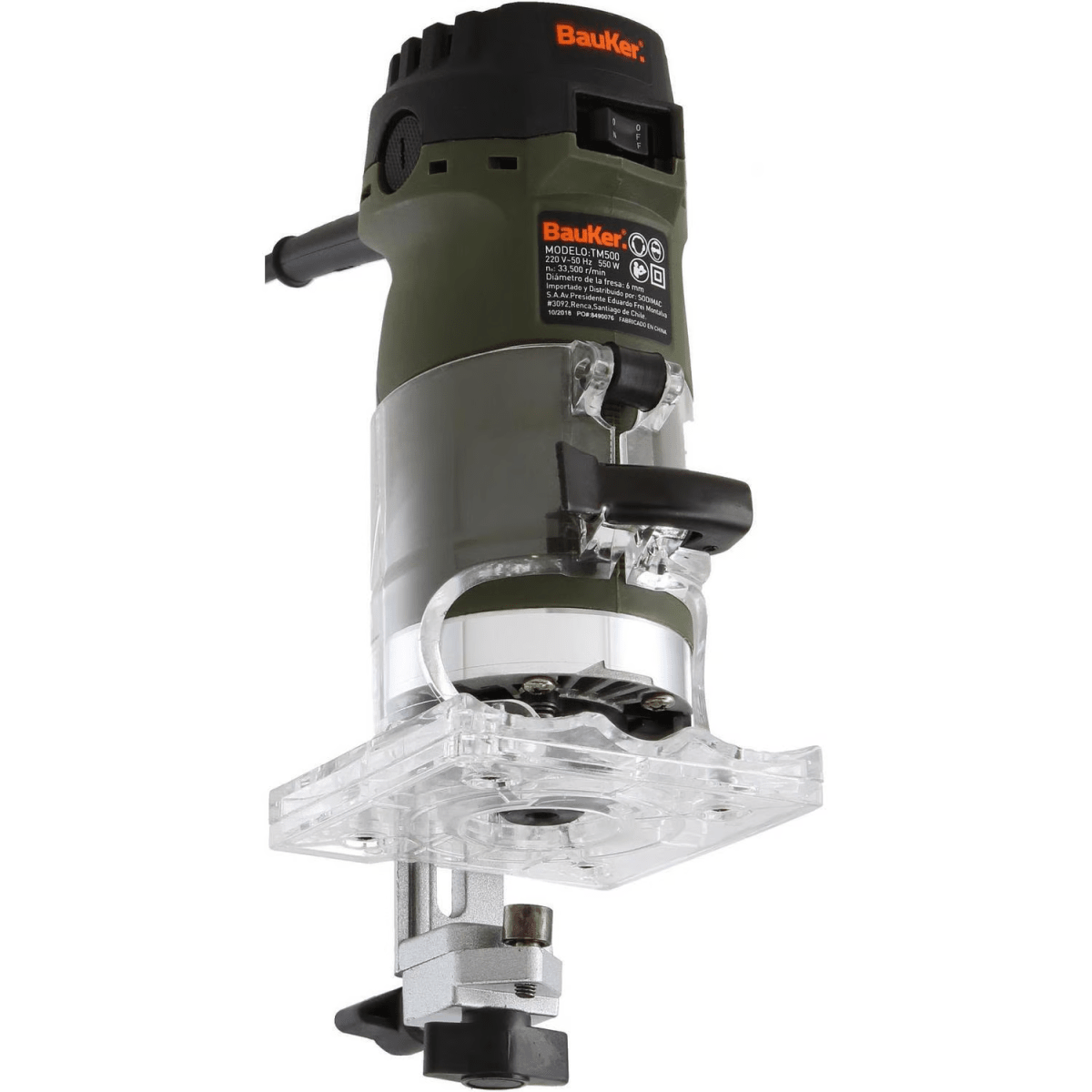 FRESADORA BAUKER 550W 1/4P-6MM TM500 0