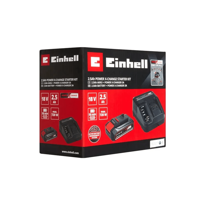 KIT BATERIA STARTER C/CARGADOR EINHELL 18V 2.5AH2