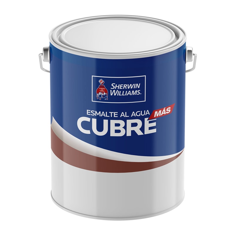 ESMALTE AL AGUA CUBRE MAS SHERWIN WILLIAMS BLANCO INVIERNO 0