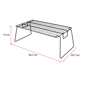 PARRILLA CAMPING CHICA 15X58.7CM2