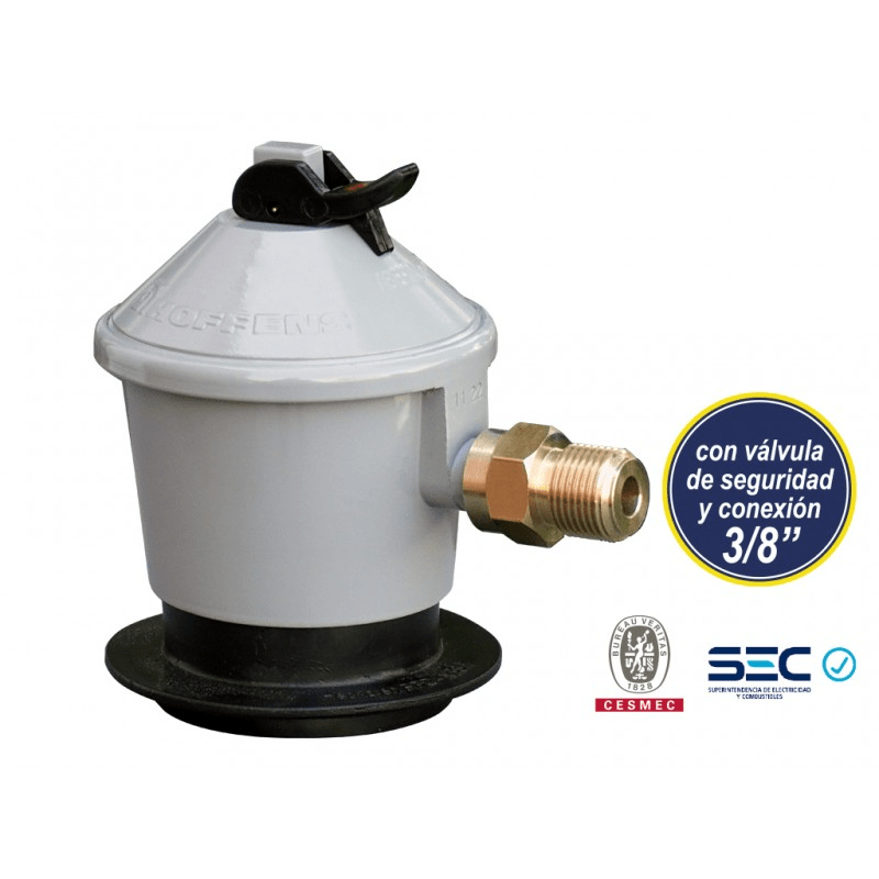 REGULADOR GAS HOFFENS  5, 11 Y 15KG C/HILO 3/8