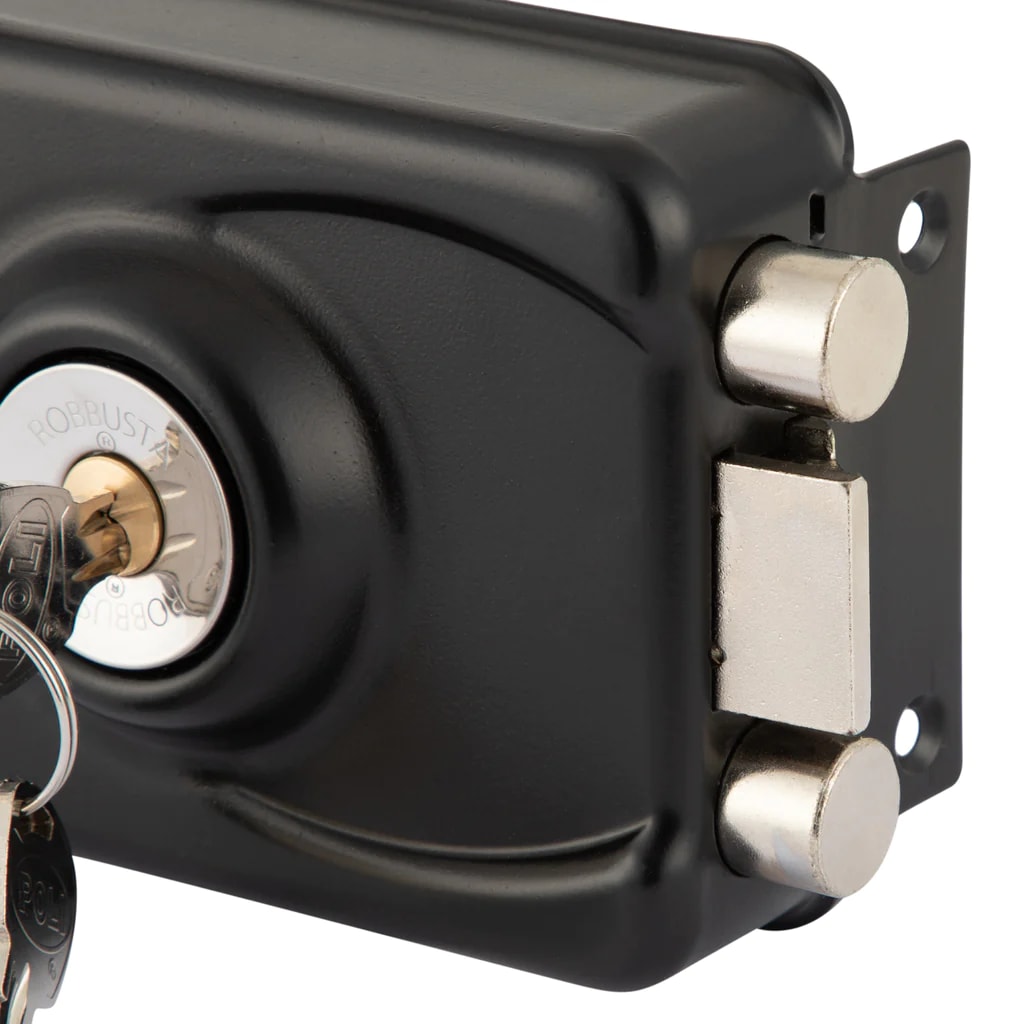 Cerradura Sobreponer Poli Robbusta 7100 B60 con Caja Reja para soldar6