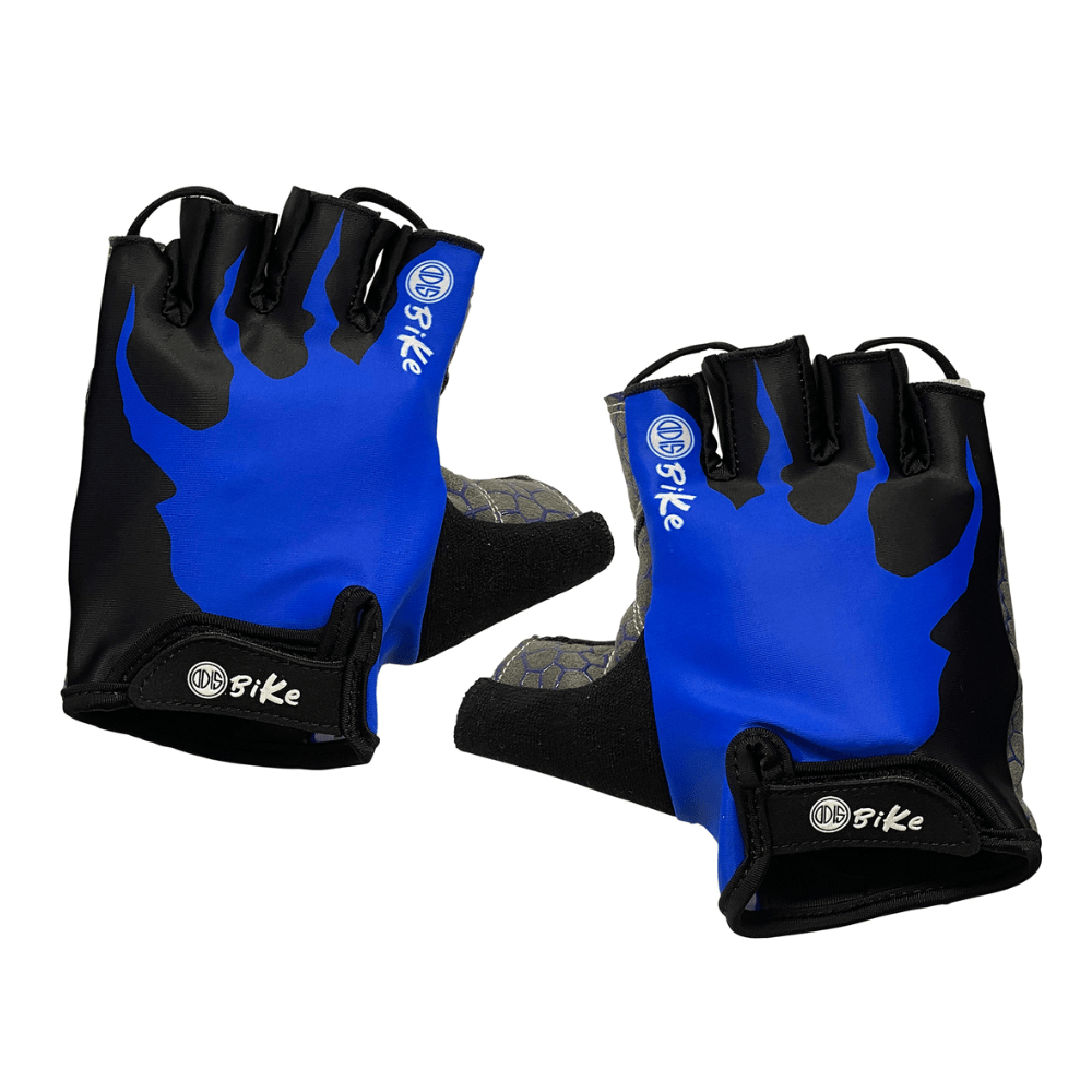 GUANTE ODIS MEDIO DEDO P/BICI AZUL 0